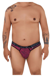 Xtremen 91100X Mikrofaser-Netz-Tangas, Farbe Rot